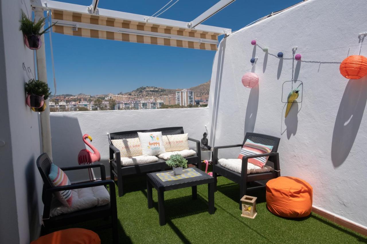 Penthouse City Center Private Terrace Wifi Malaga Zewnętrze zdjęcie