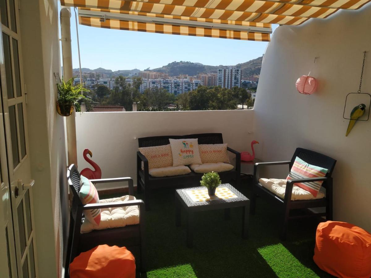 Penthouse City Center Private Terrace Wifi Malaga Zewnętrze zdjęcie
